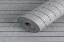 Купити Покриття вінілове самоклеюче 3D Рейки в рулоні 600х3000х3мм Світло-сірий SW-00003398 в Україні. Доступні ціни інтернет магазин Буд-Бум